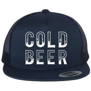 Ice Cold Beer Flat Bill Trucker Hat