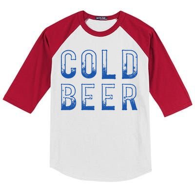 Ice Cold Beer Kids Colorblock Raglan Jersey