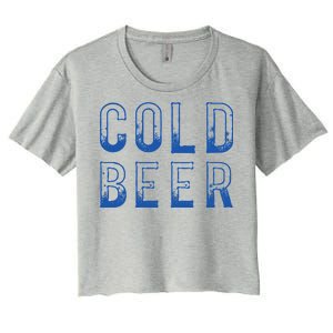 Ice Cold Beer Women's Crop Top Tee