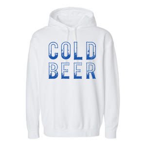 Ice Cold Beer Garment-Dyed Fleece Hoodie