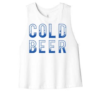 Ice Cold Beer Women's Racerback Cropped Tank