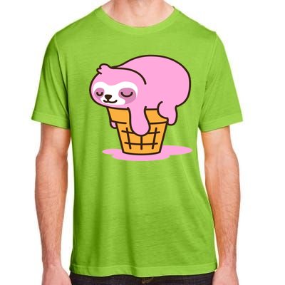 Ice Cream Sloth Cute Adult ChromaSoft Performance T-Shirt