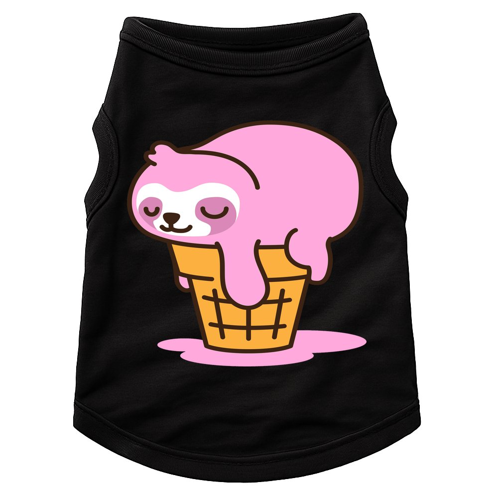 Ice Cream Sloth Cute Doggie Tank
