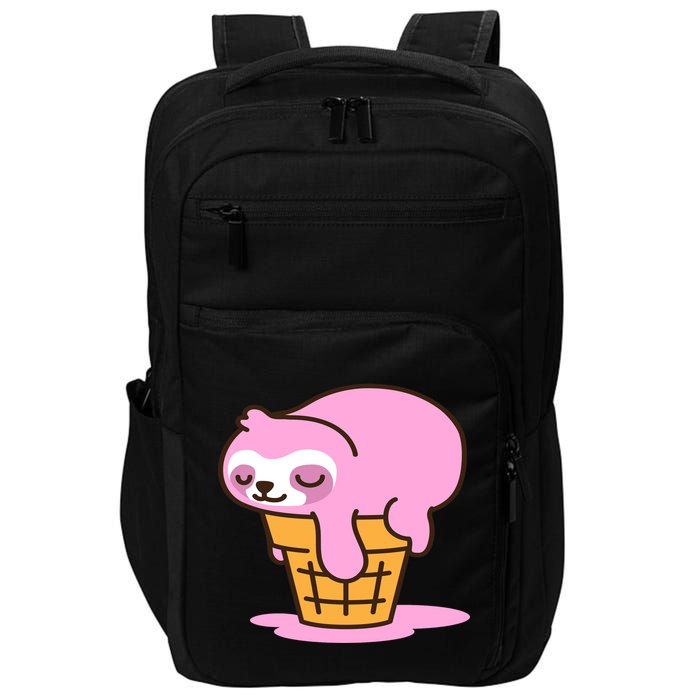 Ice Cream Sloth Cute Impact Tech Backpack