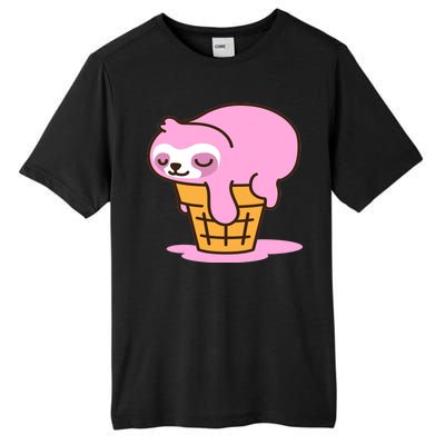 Ice Cream Sloth Cute Tall Fusion ChromaSoft Performance T-Shirt