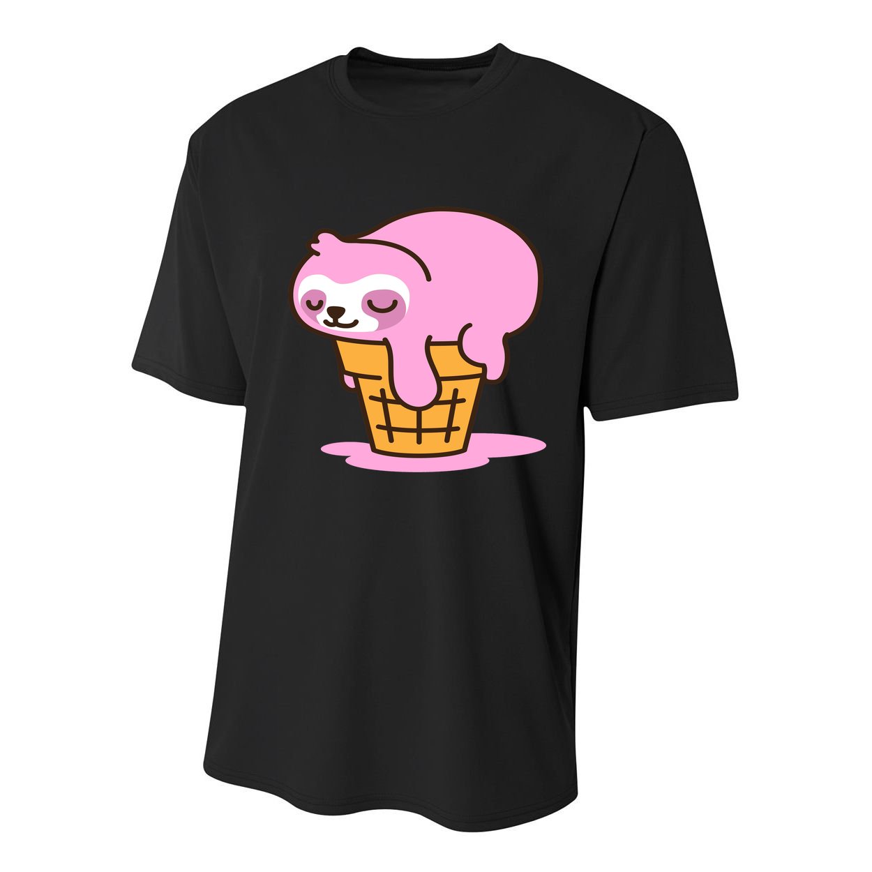 Ice Cream Sloth Cute Youth Performance Sprint T-Shirt