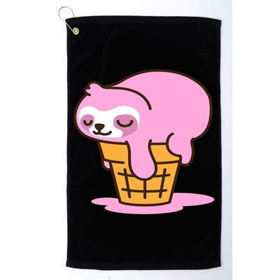 Ice Cream Sloth Cute Golf Towel