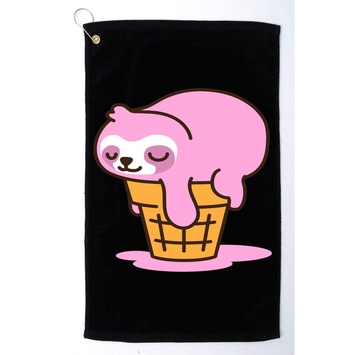 Ice Cream Sloth Cute Golf Towel