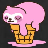 Ice Cream Sloth Cute Golf Towel