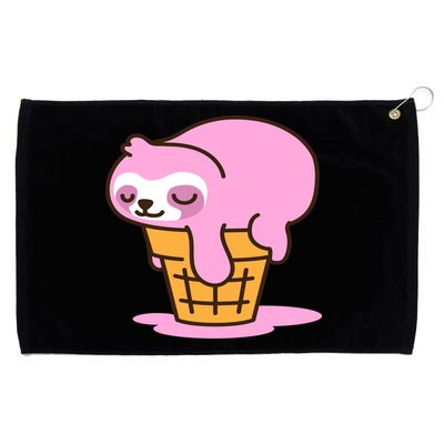 Ice Cream Sloth Cute Grommeted Golf Towel