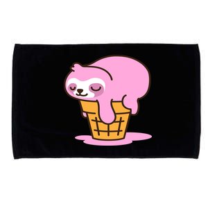 Ice Cream Sloth Cute Microfiber Hand Towel