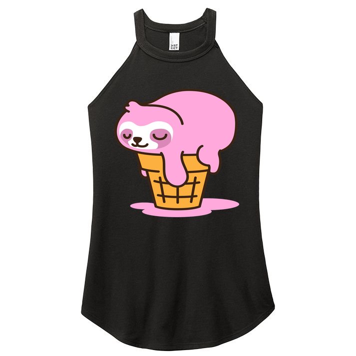 Ice Cream Sloth Cute Women's Perfect Tri Rocker Tank