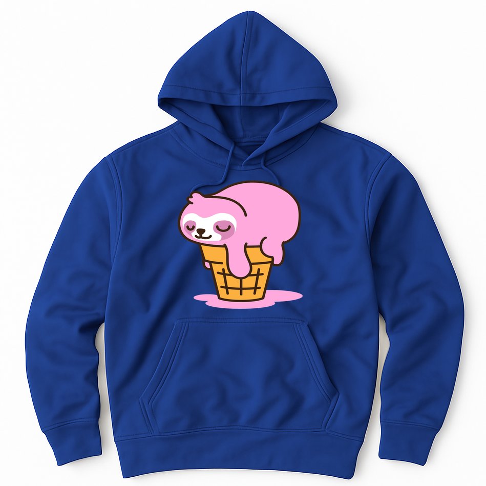 Ice Cream Sloth Cute Hoodie