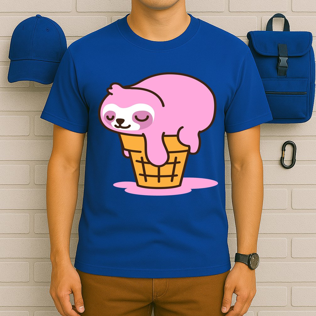 Ice Cream Sloth Cute T-Shirt