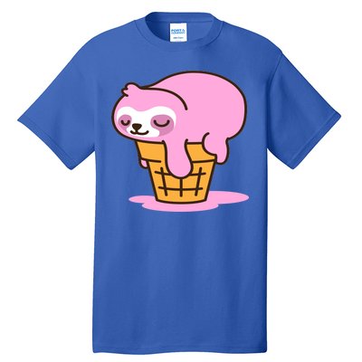 Ice Cream Sloth Cute Tall T-Shirt