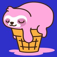 Ice Cream Sloth Cute Premium T-Shirt