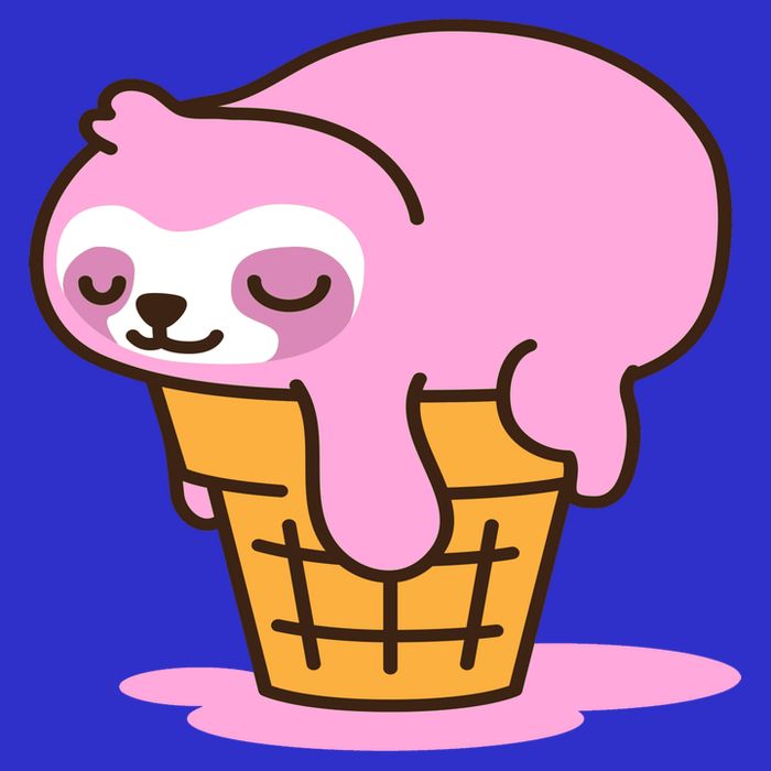 Ice Cream Sloth Cute Premium T-Shirt