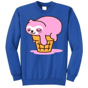 Ice Cream Sloth Cute Tall Sweatshirt