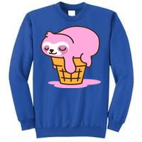 Ice Cream Sloth Cute Tall Sweatshirt