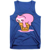 Ice Cream Sloth Cute Tank Top