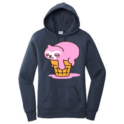 Ice Cream Sloth Cute Women's Pullover Hoodie