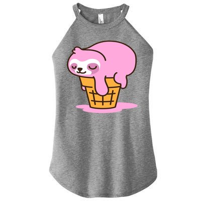 Ice Cream Sloth Cute Women’s Perfect Tri Rocker Tank