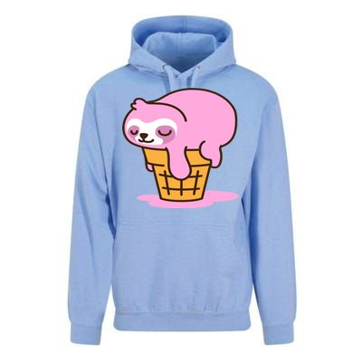 Ice Cream Sloth Cute Unisex Surf Hoodie