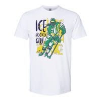 Ice Hockey Girl Softstyle CVC T-Shirt