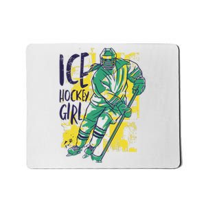 Ice Hockey Girl Mousepad