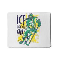 Ice Hockey Girl Mousepad