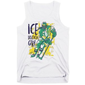 Ice Hockey Girl Tank Top