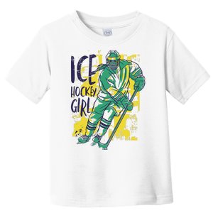 Ice Hockey Girl Toddler T-Shirt