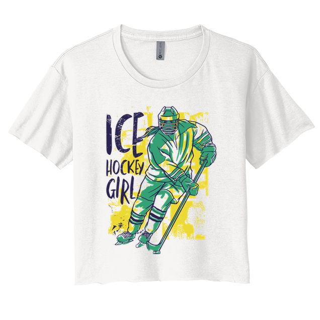 Ice Hockey Girl Crop Top