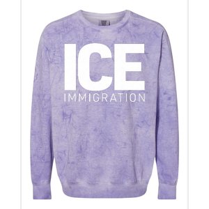 ICE Immigration Colorblast Crewneck Sweatshirt