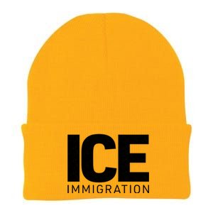 ICE Immigration Knit Cap Winter Beanie