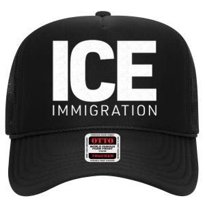 ICE Immigration High Crown Mesh Back Trucker Hat