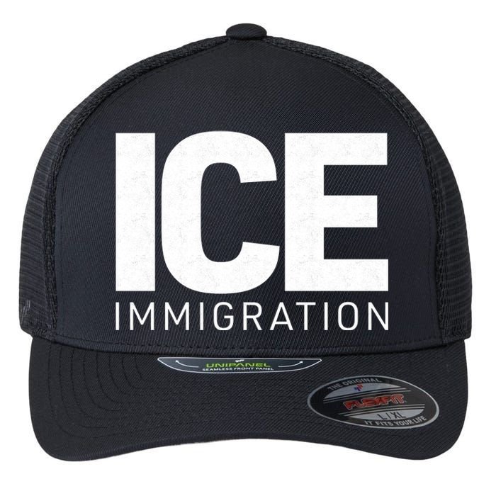 ICE Immigration Flexfit Unipanel Trucker Cap