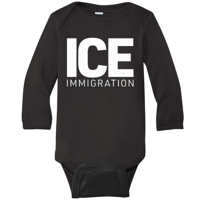 ICE Immigration Baby Long Sleeve Bodysuit