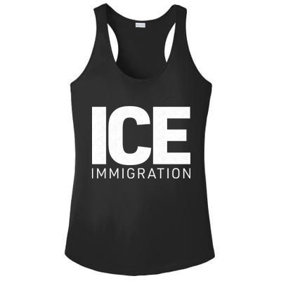 ICE Immigration Ladies PosiCharge Competitor Racerback Tank