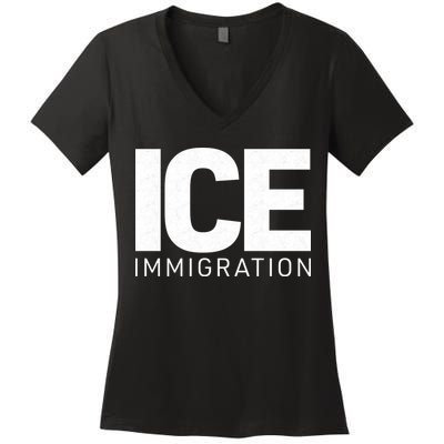 ICE Immigration Women's V-Neck T-Shirt