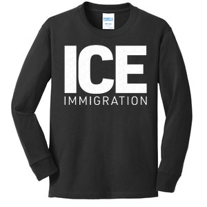 ICE Immigration Kids Long Sleeve Shirt