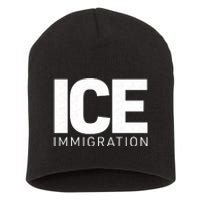 ICE Immigration Short Acrylic Beanie