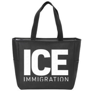 ICE Immigration Zip Tote Bag