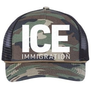 ICE Immigration Retro Rope Trucker Hat Cap