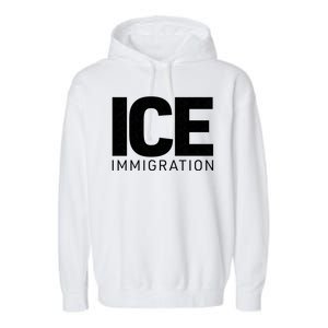 ICE Immigration Garment-Dyed Fleece Hoodie