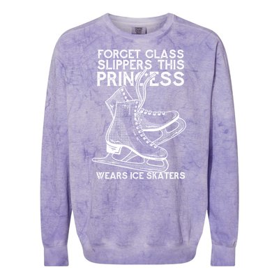 Ice Skating Princess Colorblast Crewneck Sweatshirt