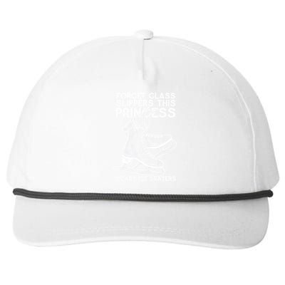 Ice Skating Princess Snapback Five-Panel Rope Hat