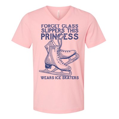 Ice Skating Princess V-Neck T-Shirt