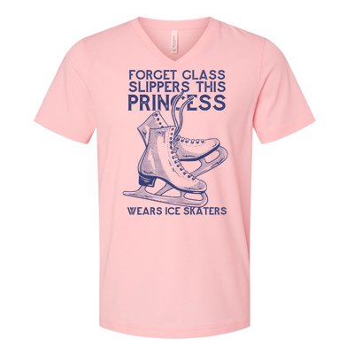 Ice Skating Princess V-Neck T-Shirt