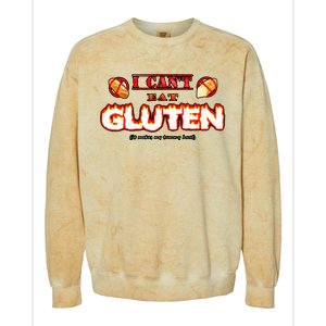 I Cant Eat Gluten It Makes My Tummy Hurt Colorblast Crewneck Sweatshirt